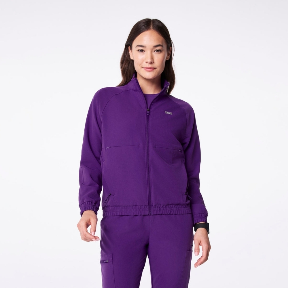 Figs Digital Grape Medical Sydney Scrub Jacket